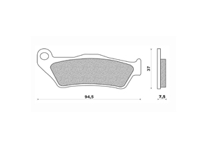Plaquette de frein Newfren FD0186 BE organique Yamaha Versity 300