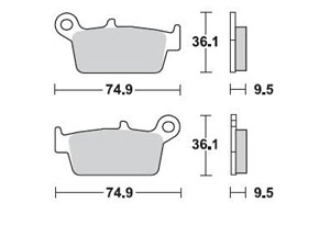 PLAQUETTES de FREIN BRAKING 701CM44