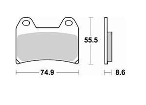 PLAQUETTES de FREIN BRAKING  784CM66
