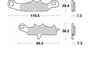 PLAQUETTES de FREIN BRAKING 812CM44