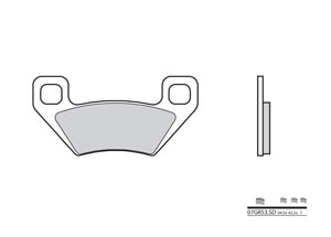 Plaquette de frein Brembo 07GR53 SD Métal fritté