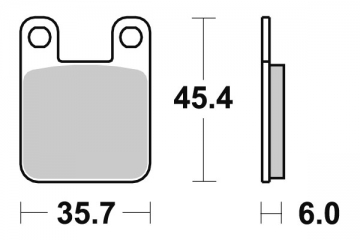 plaquette scooter pour peugeot speedfight 100 - etrier ajp 100 2004