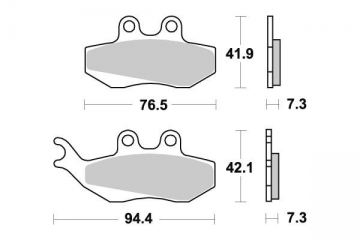 Plaquettes de frein avant pour moto, pour Peugeot Speedfight 3 125