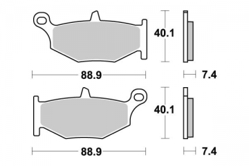 SUZUKI GSX-R 1000 2011-2018 Course Fritté RS composé PLAQUETTES FREIN AVANT SBS841RS