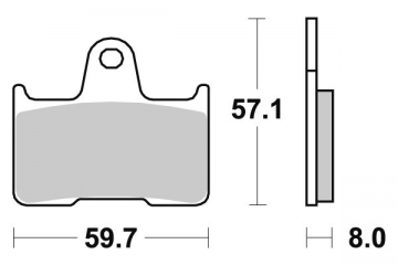 SUZUKI GSX-R 1000 2011-2018 Course Fritté RS composé PLAQUETTES FREIN AVANT SBS841RS