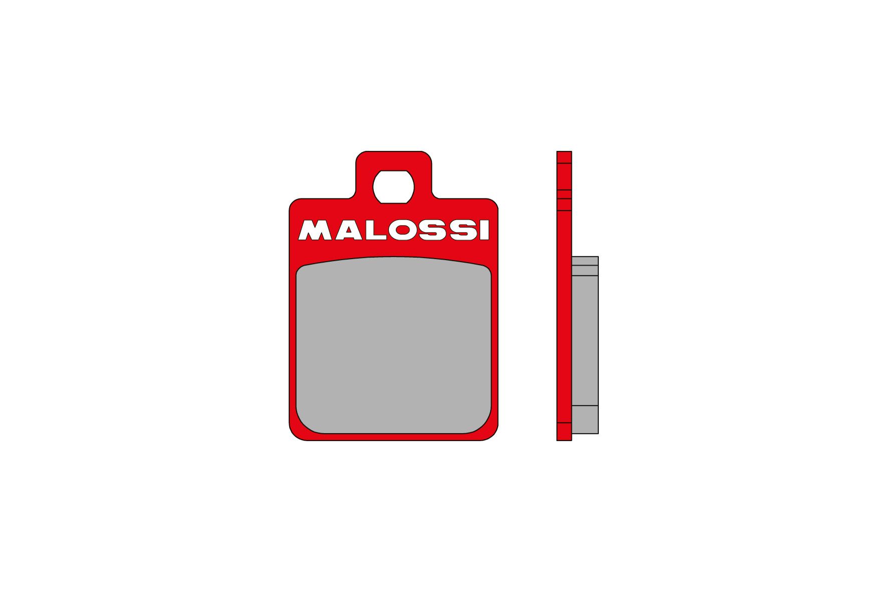 Plaquettes De Frein Malossi Organiques Rouges Pour Peugeot Speedfight 50 - Compatible étrier Hengtong, Neuf