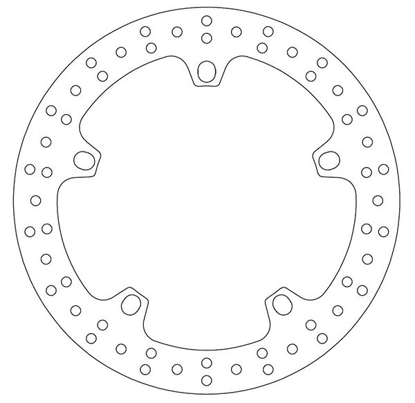 Disque De Frein Avant Fixe Wave Ferodo Pour Scooter MBK Flame X 125 - Diamètre 245mm, épaisseur 4mm, 5 Trous, Homologué TÜV